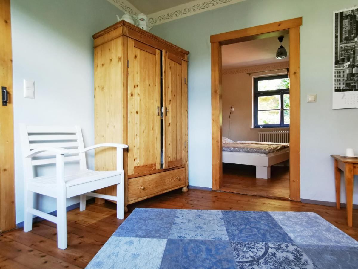 Charmantes Apartment Siebenschlaefer - Ferienwohnung Cafe 7 Weida Exteriér fotografie